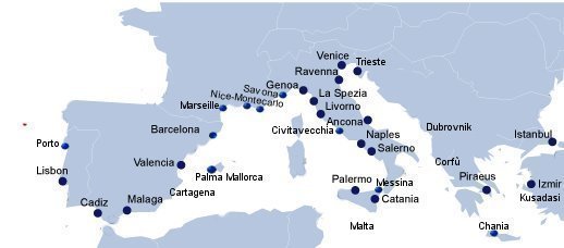 Cruise trip excursion fro Port of Triest, Venice,Rome,Rome,Rome,Brindisi,Rome,Rome,Palermo,Rome,Naples,Rome Civitavecchia,Rome Rome Florence,La Spezia Genua Rome